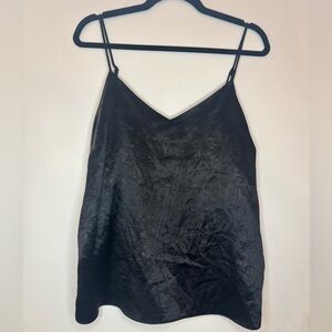 Nine West Ladies Satin feel black top XL